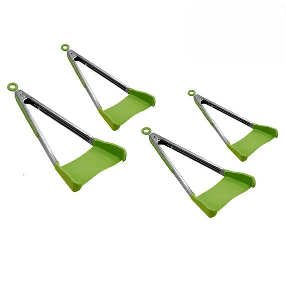 Allstar Innovations Clever Tongs 2-in-1 Spatula & Tongs, 4-Pack