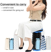 CTB Dealz Portable Telescopic Collapsible Camping Stool – Blue & Black, Lightweight Retractable Outdoor Seat, Box Condition 8/10