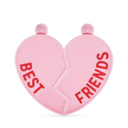Blush Best Friends Heart-Shaped Flasks – Pink 3 oz Mini Flask Set, 2-Pack