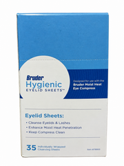 Bruder Hygienic Eyelid Cleansing Sheets – Micro-Fine, Untreated, Individually Wrapped, 35 Count