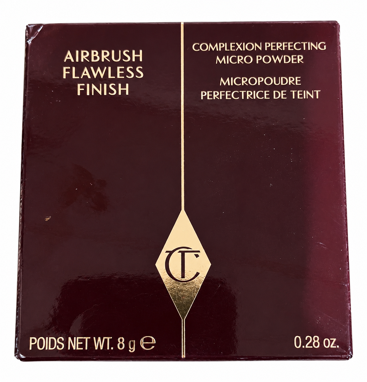 Charlotte Tilbury Airbrush Flawless Finish Complexion Perfecting Micro Powder – 1 Fair, 8 g (0.28 oz), Box Condition 9/10
