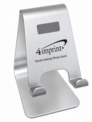 Silver Aluminum Desktop Phone Stand – Compact Smartphone Holder