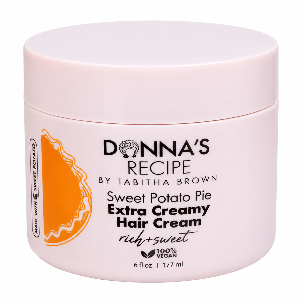 Donna’s Recipe Sweet Potato Pie Extra Creamy Hair Cream 6 oz by Tabitha Brown