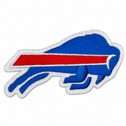 Buffalo Bills Logo Embroidered Patch – Blue, Red & White Team Applique