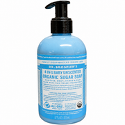 Dr. Bronner’s 4-in-1 Baby Unscented Organic Sugar Soap – 12 fl oz