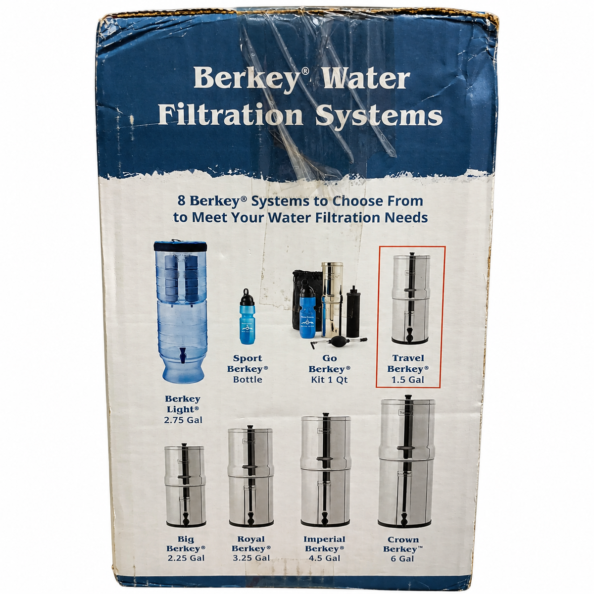 Travel Berkey 1.5 Gallon Stainless Steel Gravity Water Filter System