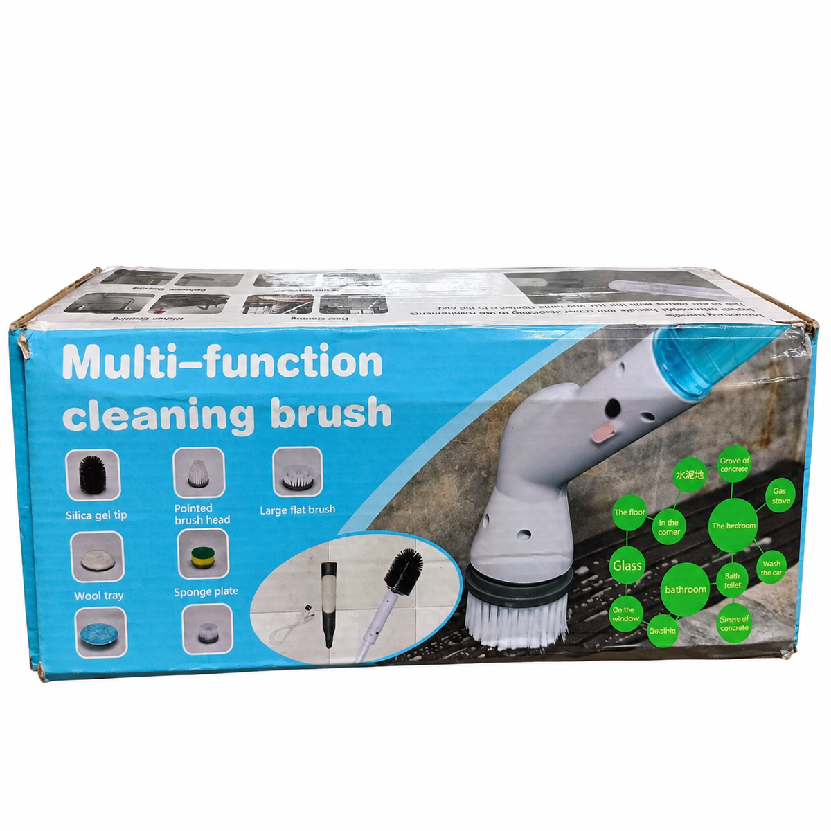 Multi-Function Cleaning Brush with Multiple Cleaning Heads