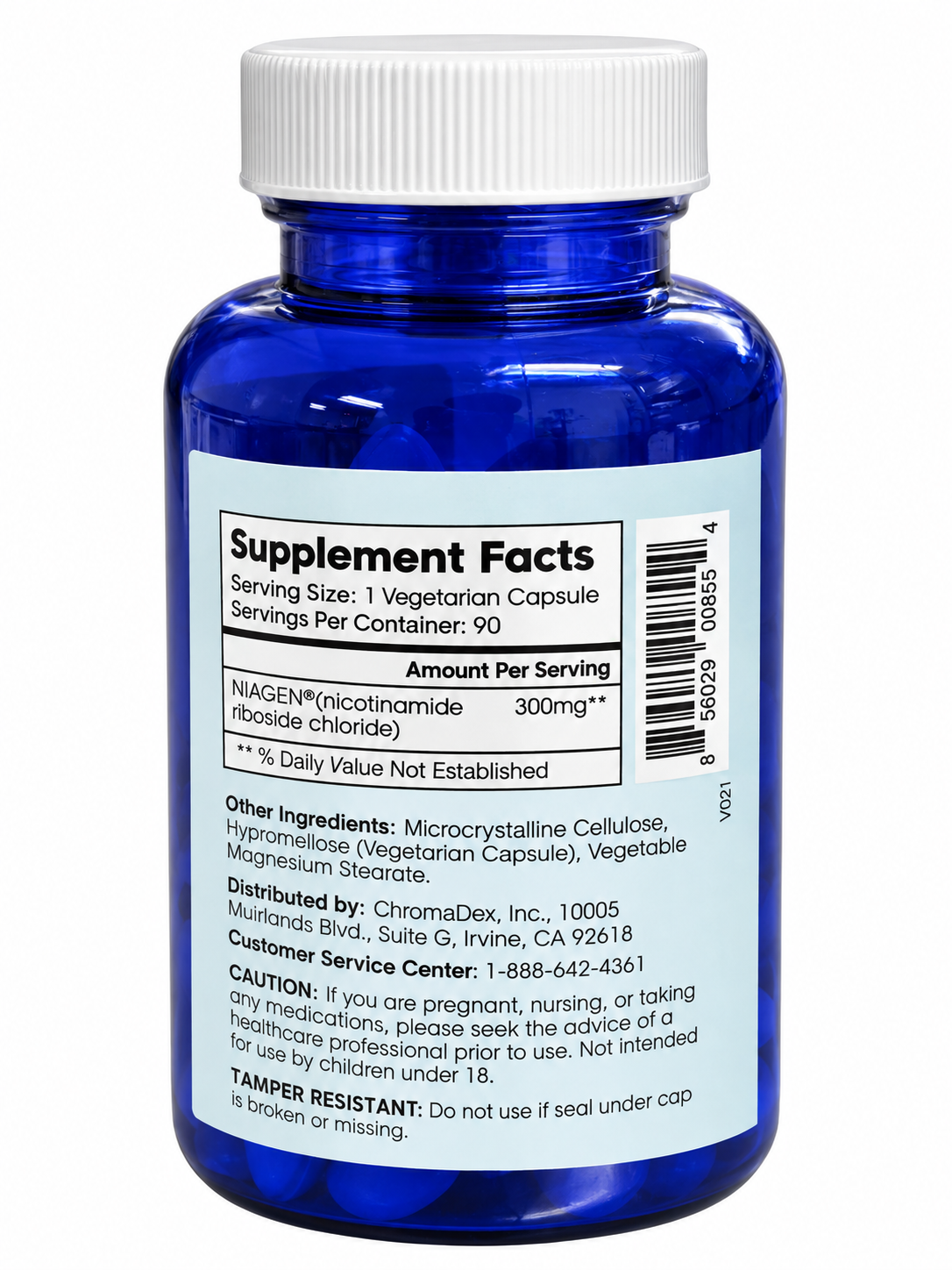 Tru Niagen 300 mg Nicotinamide Riboside Supplement – 90 Vegetarian Capsules
