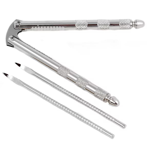 Chef Craft Nut Cracker with Picks – Metal Nut Cracking Tool Set, 4 Pieces
