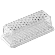 Chef Craft Select Clear Plastic Butter Dish with Lid – 7-Inch Butter Storage Container