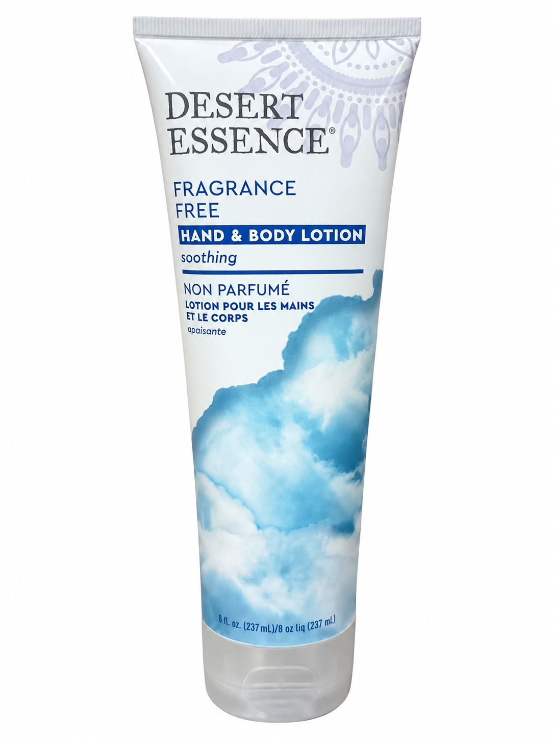 Desert Essence Fragrance Free Hand & Body Lotion – Soothing Moisturizer, 8 fl oz (237 mL)