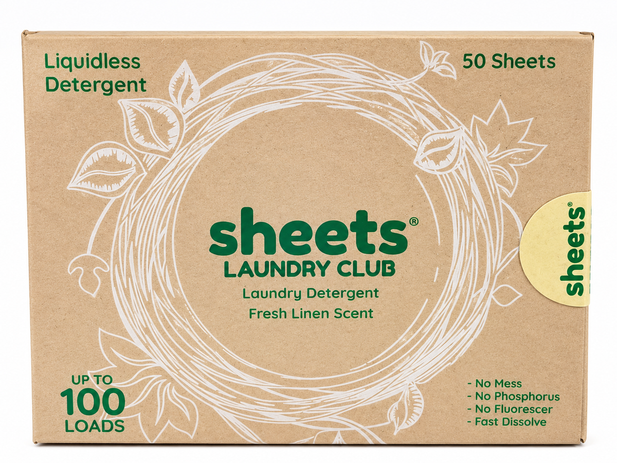 Sheets Laundry Club Fresh Linen Laundry Detergent Sheets – 50 Sheets, Up to 100 Loads