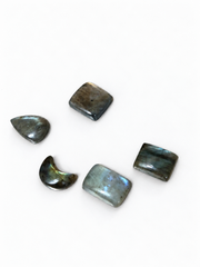 Jaguar Gems 5-Piece 60 Carat Aura Stone Crystal Set – Polished Assorted Gemstones with Storage Box