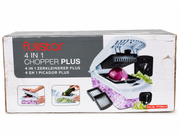 Fullstar 4-in-1 Chopper Plus Vegetable Chopper, Slicer & Spiralizer with Container – White – Box Condition 8/10