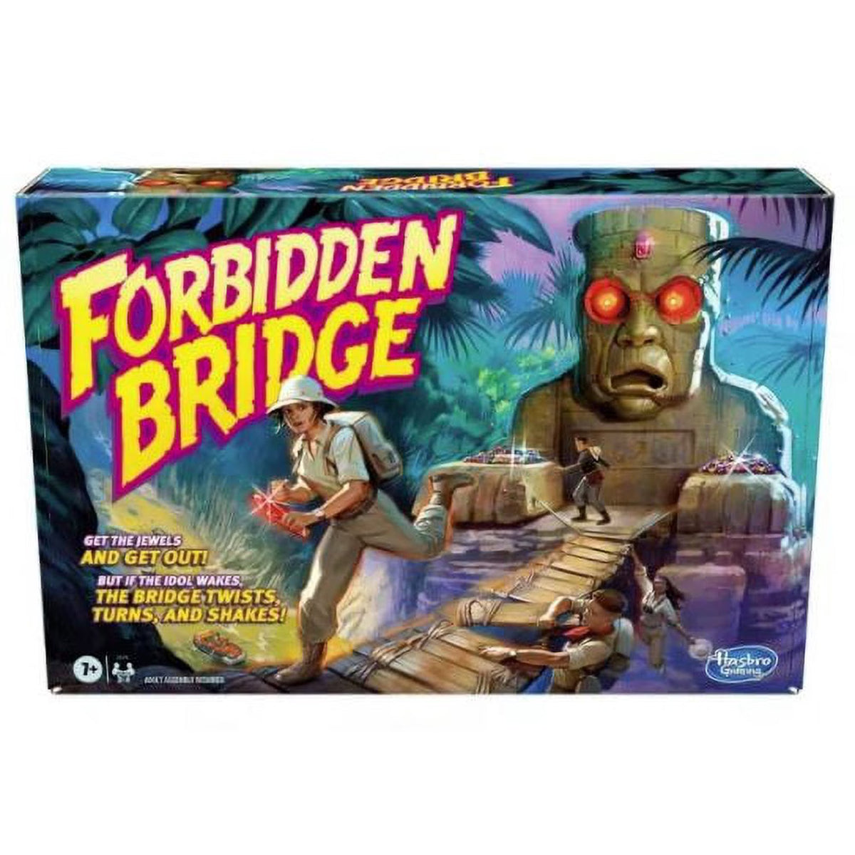 Hasbro Gaming Forbidden Bridge Motorized Adventure Board Game for 2–4 Players, Ages 7+