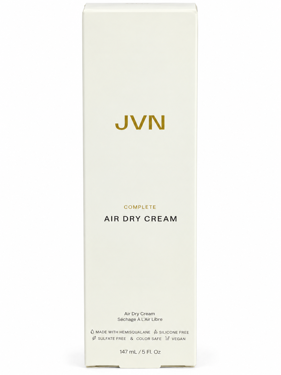 JVN Complete Air Dry Cream with Hemisqualane – Frizz Control & Natural Hair Styling Cream, 5 fl oz (147 mL)