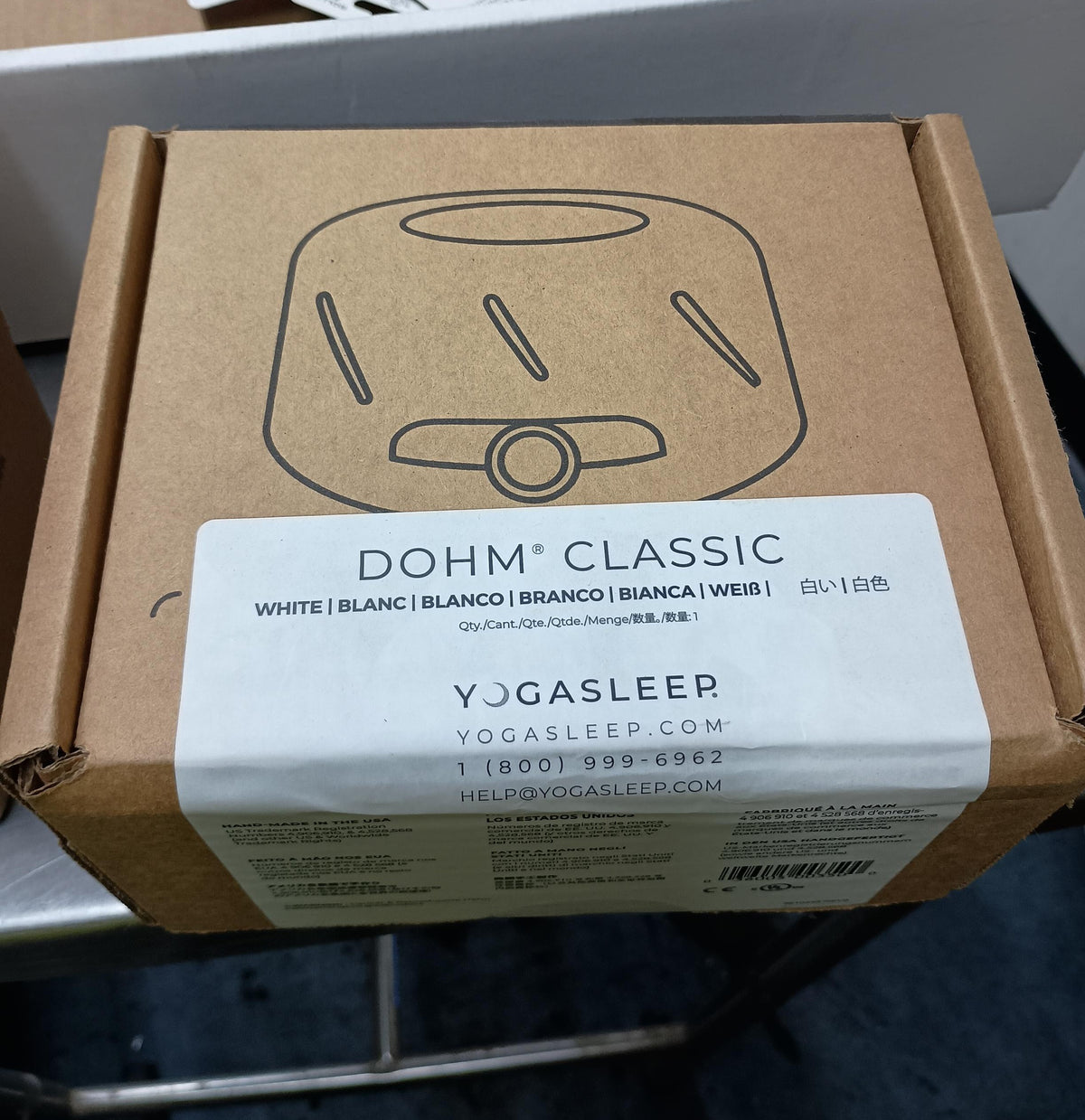 Yogasleep Dohm Classic Fan-Based White Noise Sound Machine, White