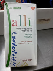 alli Orlistat 60 mg Capsules, 170 Count – FDA-Approved Over-the-Counter Weight Loss Aid
