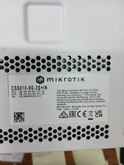 MikroTik CSS610-8G-2S+IN 8-Port Gigabit Managed Network Switch with 2 SFP+ 10G Ports