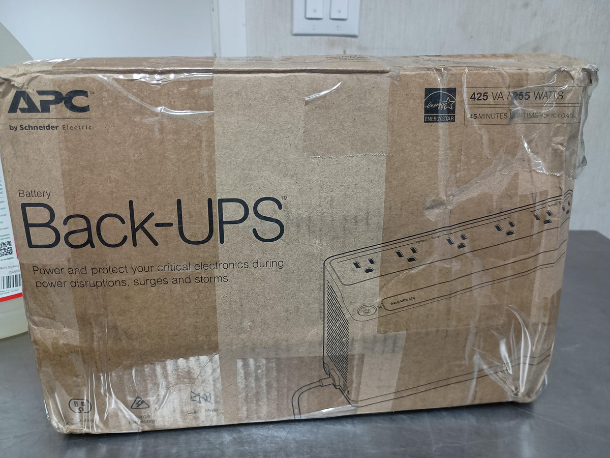 APC Back-UPS BE425M 425VA 255W Battery Backup & Surge Protector – 6 Outlets – Box Condition 6/10
