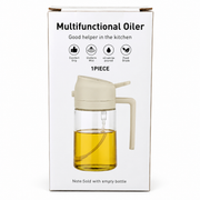 470ml Olive Oil Sprayer & Dispenser Bottle – 2-in-1 Cooking Oil Spray and Pour Container for Kitchen