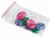GEMHUB 7-Piece Mixed Loose Gemstone Set – Approx. 100 Ct. Ruby, Emerald & Sapphire Stones for Jewelry Making