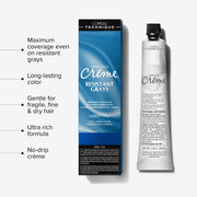 L'Oréal Excellence Crème Resistant Grays Hair Color, 6X Light Brown, 1.74 oz