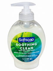 Softsoap Soothing Clean Aloe Vera Liquid Hand Soap – Moisturizing Hand Wash, Fresh Scent, 7.5 fl oz
