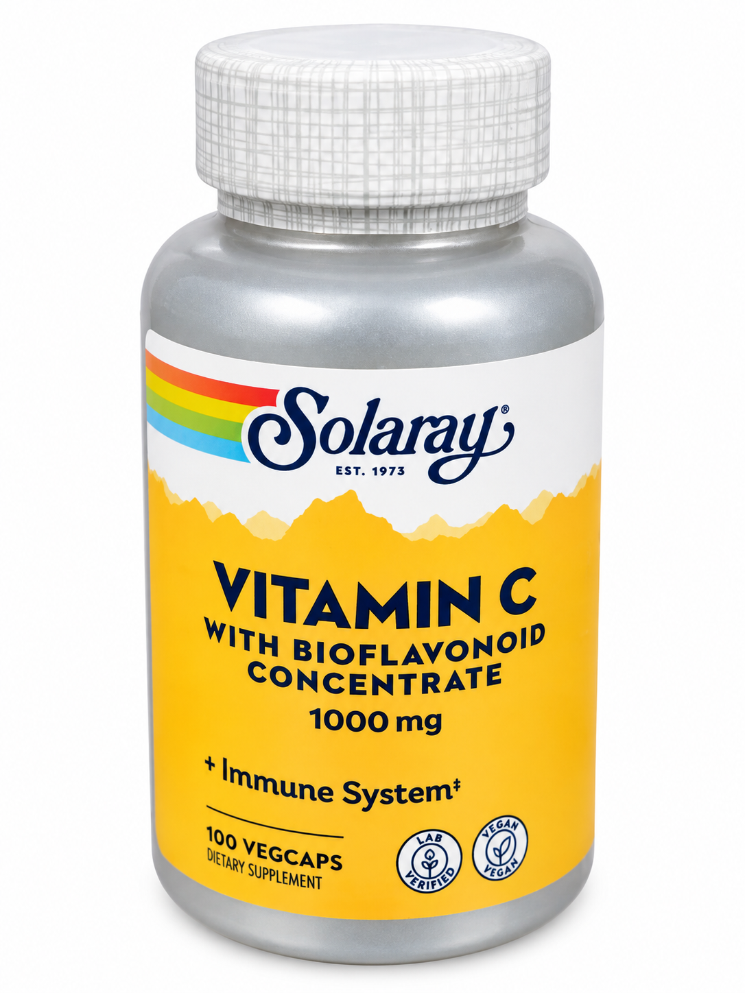 Solaray Vitamin C with Bioflavonoid Concentrate – 100 VegCaps