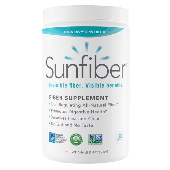 Tomorrow’s Nutrition Sunfiber Prebiotic Soluble Fiber Powder – Unflavored, 7.4 oz