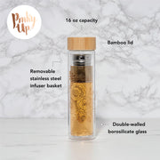 Pinky Up Blair Loose Leaf Tea Infuser Tumbler, Travel Mug, 16oz