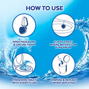 Lysol Hygienic Automatic Toilet Bowl Cleaner – Atlantic Fresh Scent, 2 Blocks, 2.82 oz