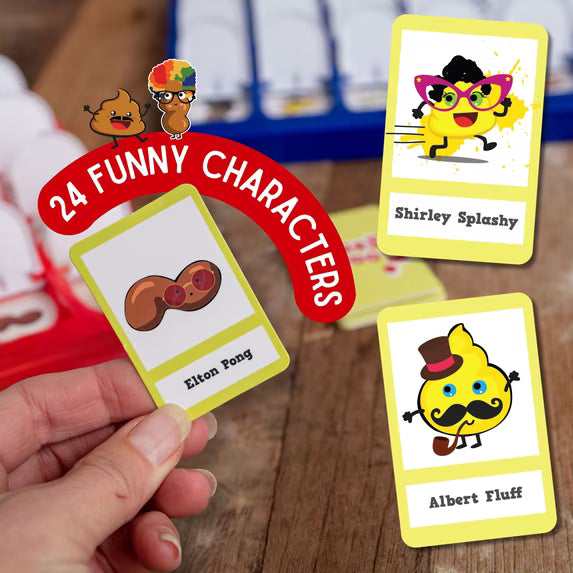 Boxer Gifts Guess Poo? Funny Guessing Board Game for Kids Ages 6+ – 2 Players