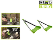 Allstar Innovations Clever Tongs 2-in-1 Spatula & Tongs, 4-Pack