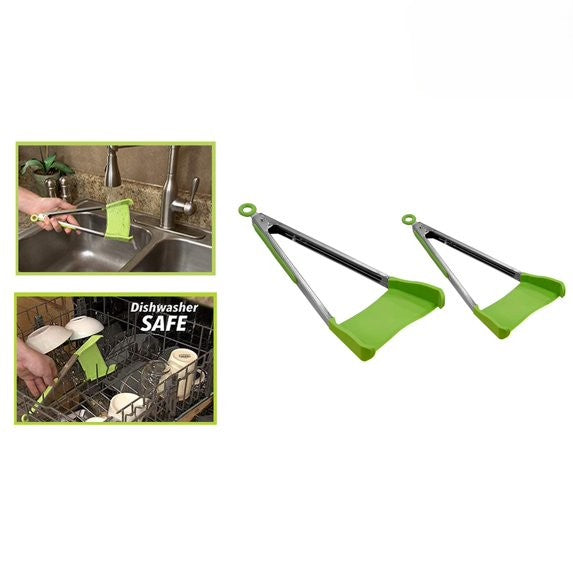 Allstar Innovations Clever Tongs 2-in-1 Spatula & Tongs, 4-Pack