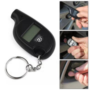 Mini Keychain Digital LCD Tire Pressure Gauge for Car & Motorcycle