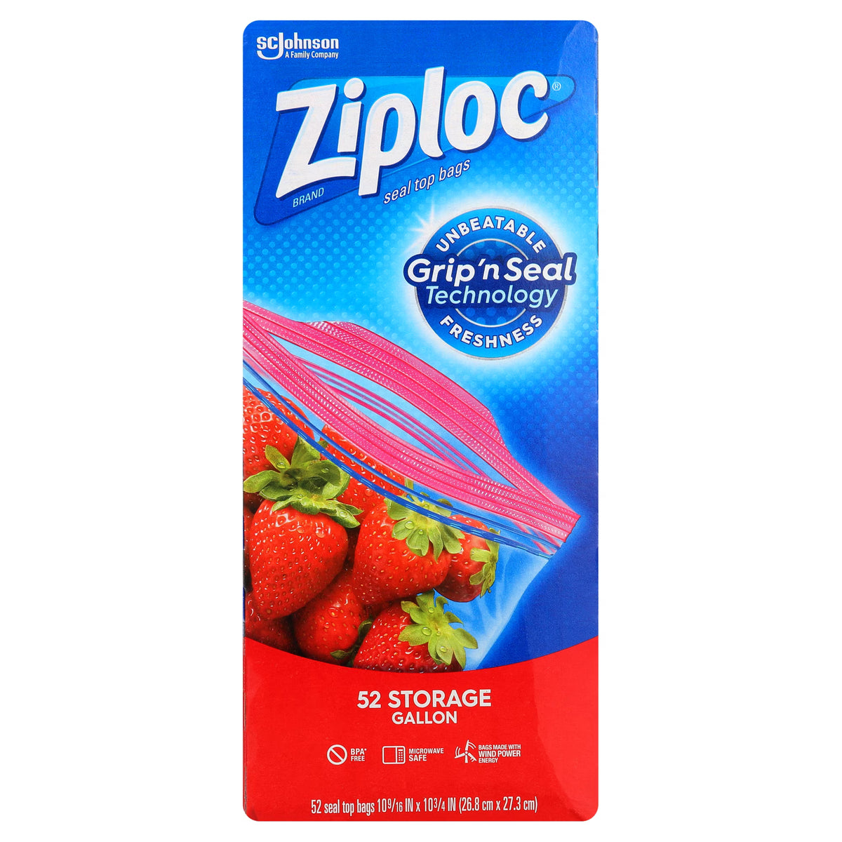 Ziploc Storage Bags Variety Pack – Multiple Sizes, Resealable Food Storage Bags, 347 Count