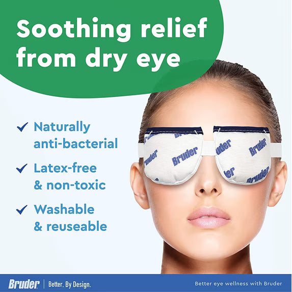 Bruder Moist Heat Eye Compress – Microwave Activated Reusable Eye Mask