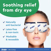 Bruder Moist Heat Eye Compress – Microwave Activated Reusable Eye Mask