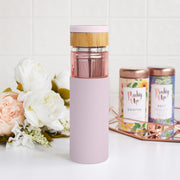 Pinky Up Dana Loose Leaf Tea Infuser Tumbler, Travel Mug, 16oz, Lavender