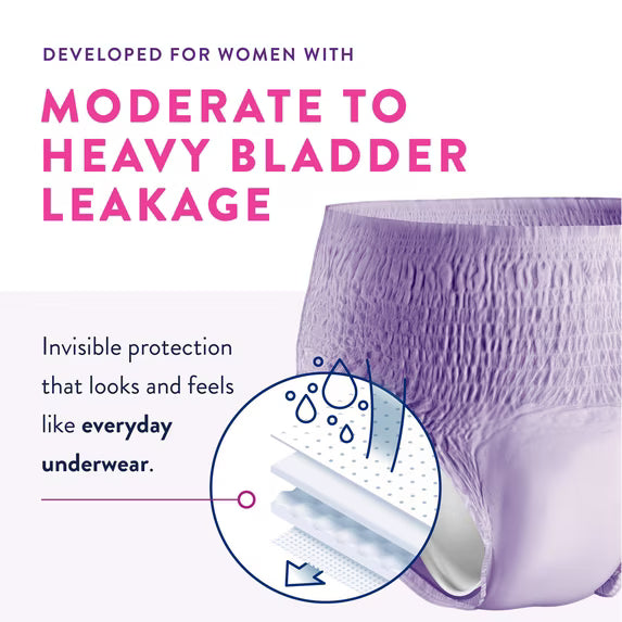 Prevail Daily Underwear for Women – Maximum Absorbency, Small 20–34 Inch Waist, 22 Count