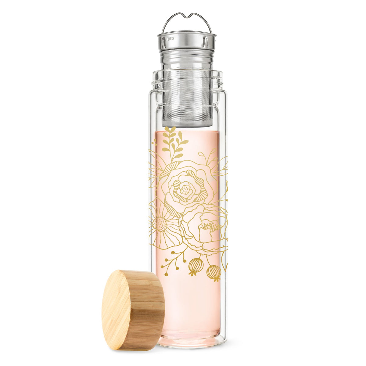 Pinky Up Blair Loose Leaf Tea Infuser Tumbler, Travel Mug, 16oz