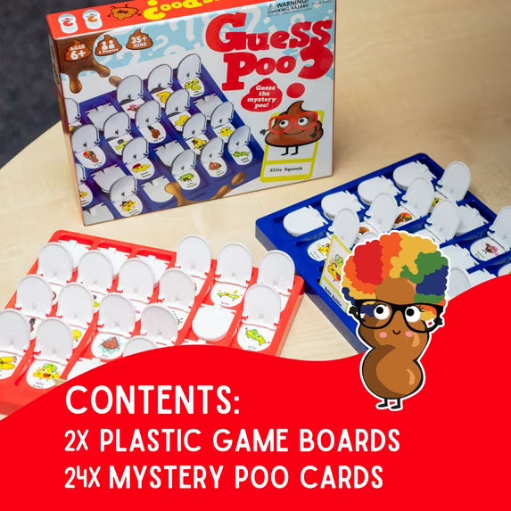 Boxer Gifts Guess Poo? Funny Guessing Board Game for Kids Ages 6+ – 2 Players