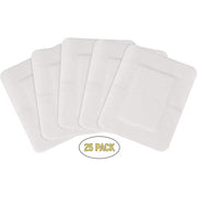 Dukal Island Dressing 4" x 4" | 25 Pack Sterile Adhesive Wound Dressings with Non-Adherent Pad | Latex-Free, Single-Use