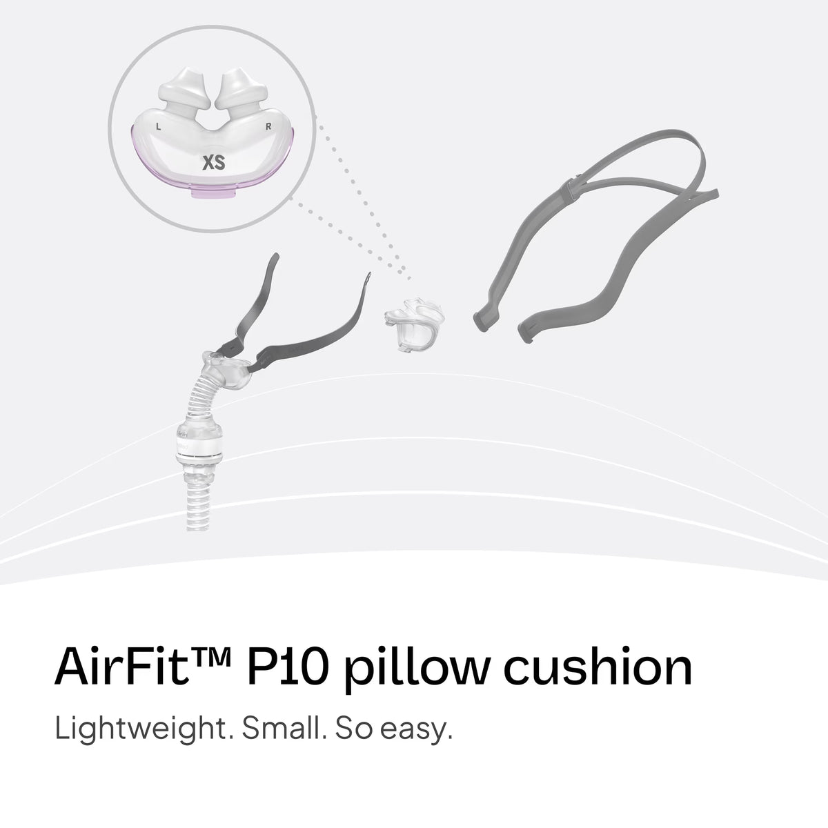 ResMed AirFit P10 Replacement Nasal Pillow Cushion, Extra Small XS