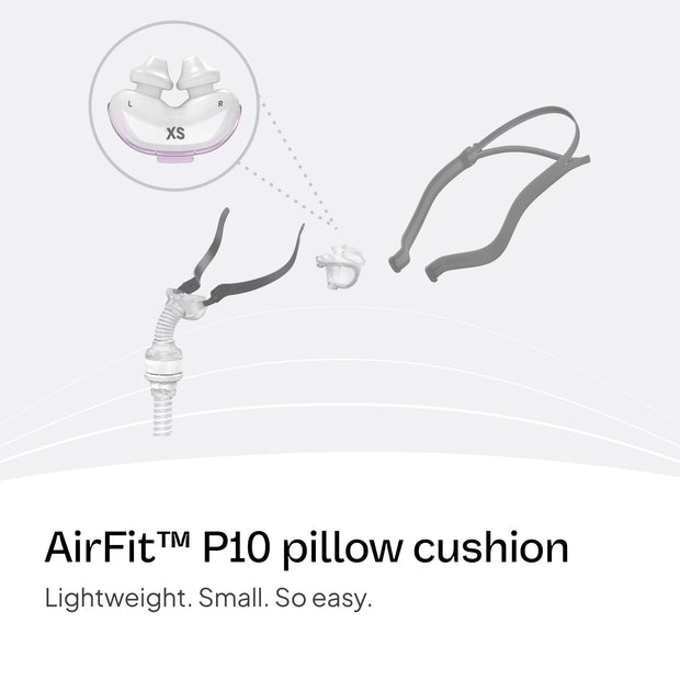 ResMed AirFit P10 Replacement Nasal Pillow Cushion, Extra Small XS