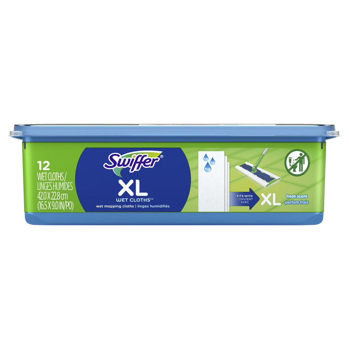 Swiffer Sweeper XL Wet Mopping Pad Refills, Open Window Fresh, 12 Count