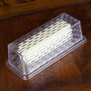 Chef Craft Select Clear Plastic Butter Dish with Lid – 7-Inch Butter Storage Container