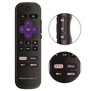 ULTRA PARTS Replacement Remote Control for Hisense Roku Smart 4K TVs with Streaming Shortcut Buttons