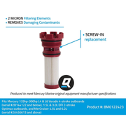 Mercury Marine 8M0122423 Fuel Filter Element - 150-350HP